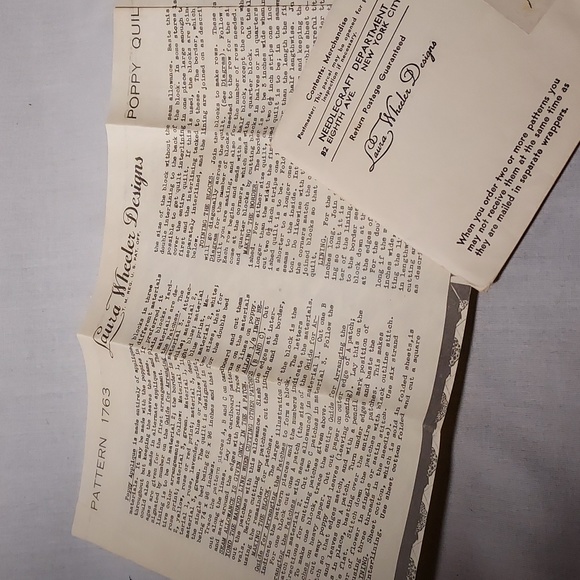 Vintage Laura Wheeler Design Instructions for Crochet & Quilting Patterns - Picture 7 of 12